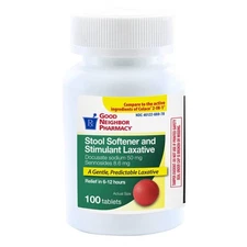Good Neighbor Pharmacy Stool Softener and Stimulant Laxative Tablets 100ct