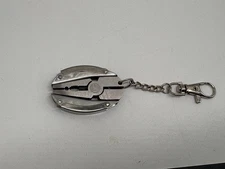 Mini Multitool Keychain Pliers Screw Driver Travel Outdoors Stainless Steel