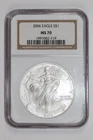 2006 SILVER AMERICAN EAGLE NGC MS70 SPOT FREE