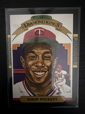 1987 Donruss Kirby Puckett Diamond Kings MLB Minnesota Twins #19 Black