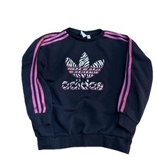 ADIDAS ORIGINAL GRAPHIC PRINT CREW SWEATSHIRT YOUTH Medium L14