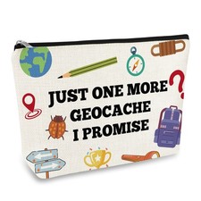 Outdoor Lover Gift Geocacher Makeup Bag Geocaching Gift for Women Treasure Hu...