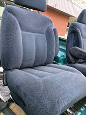 1988-1998 Chevy Gmc Gm 1500 Ck Blue P Bucket Seats With Armrest Console