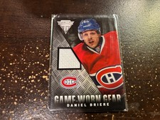 2013-14 Panini Titanium Game Worn Gear Jersey DANIEL BRIERE #GG-DBR