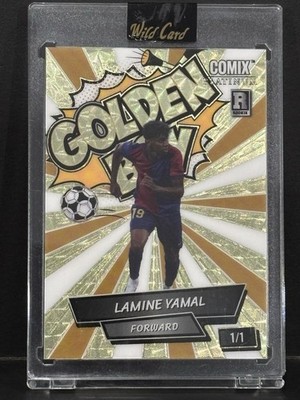 Lamine Yamal 1/1 Gold Vinyl Case Hit Rookie SSP Soccer Spain World Cup Wild Card