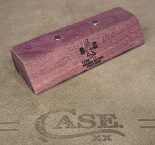 Case PB&J Engraved South American Purple Heart Wood Knife Stand With Magnets!!!