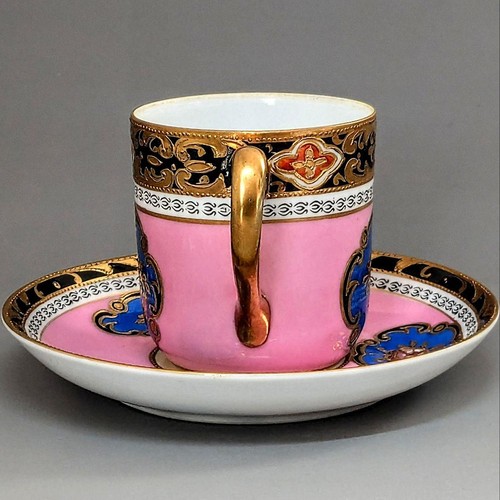 Nagoya Keramik Old Mate Gold Rosa Blumendekoration Schrank Tasse & Untertasse - Bild 5 von 10