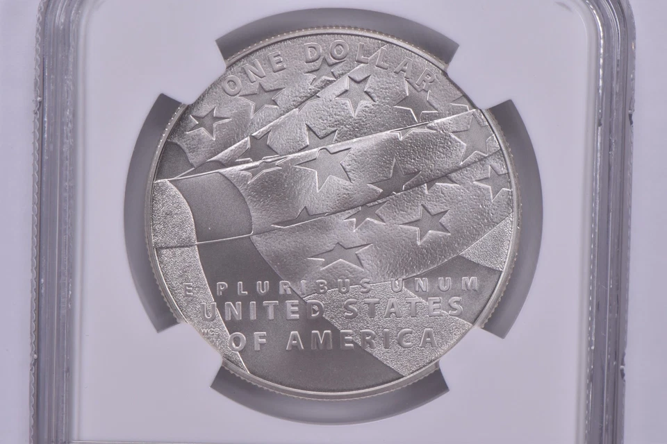 2012-P Star Spangled Banner Commemorative Dollar MS70 NGC Brown Label *0405 - Image 4 of 4