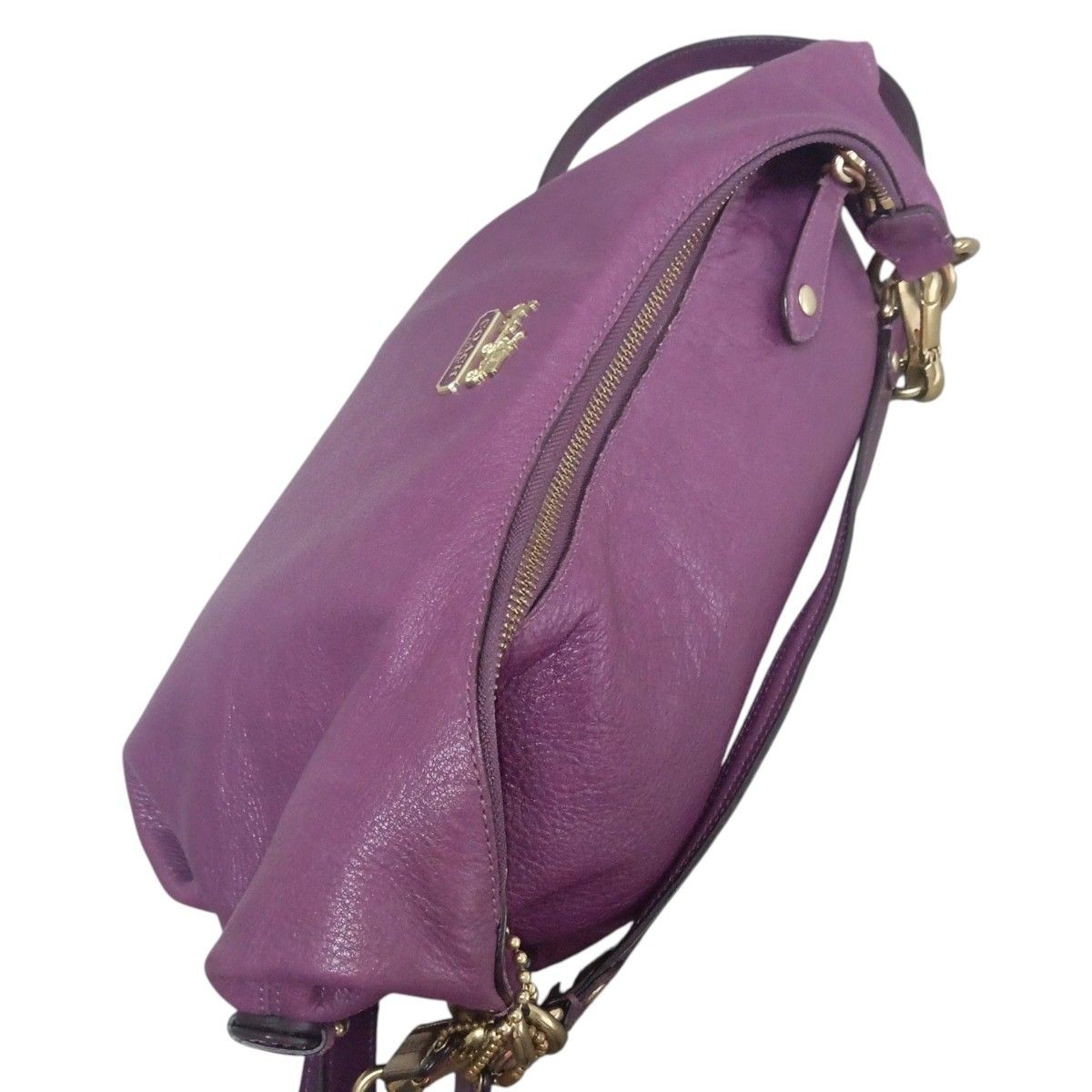 COACH Shoulder Bag 2way Madison Gold Hardware Model Number 14304 Purple With Sto thumbnail 8