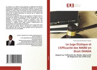 Le Juge ÉTatique Et L'efficacité Des Mard En Droit Ohada Tobossi Taschenbuch