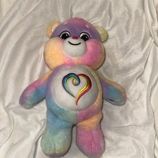 Care Bears Plush Rainbow Heart 14" Stuffed Animal Toy Togetherness Bear