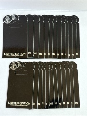 Disney Parks Pin Trading Backer Card Black Limit Edition lot of 25 no hole