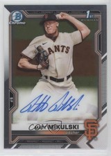 2021 Bowman Draft Chrome Draft Pick Auto Matt Mikulski #CDA-MMI Auto 0hw6