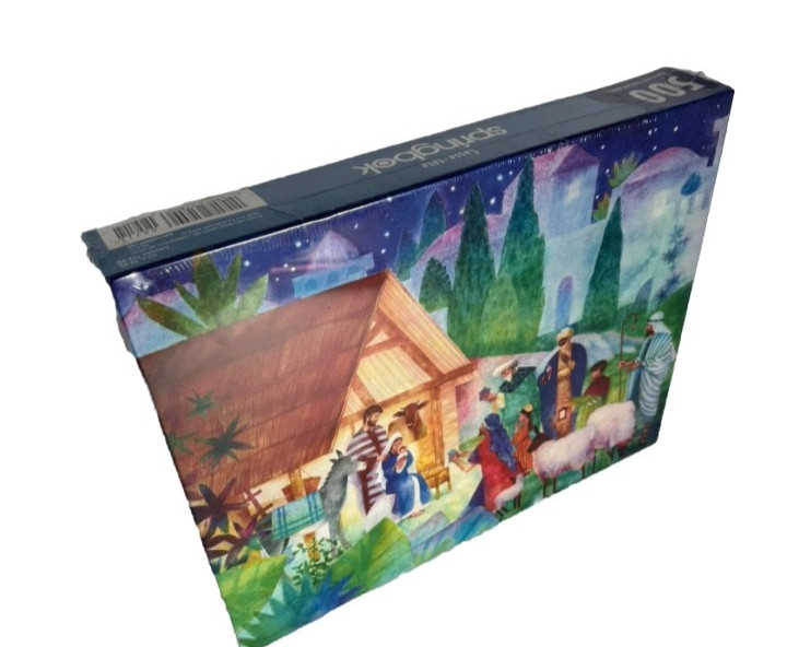 Vtg Springbok The Nativity 500 Pc Puzzle Jesus Homeschool Wisemen Manger NEW