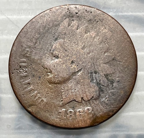 1868 Indian Head Cent 1C Penny