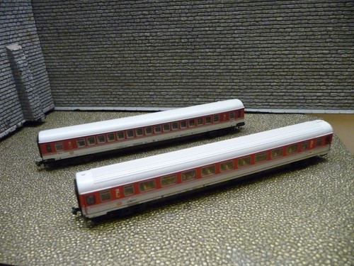 Trix N 13198 Fleischmann 8183K Personenwagen IC 1 Kl 2 Kl 2er Set Soundmodul | Zustand: Gebraucht
