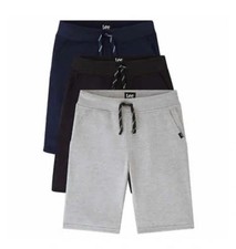 NEW Lee Youth 3-pack Fleece Short Set, Size Small 7/8
