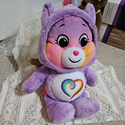 Care Bears Unlock The Magic Rainbow Heart Togetherness Bear Purple Hood Wings12''