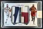 2016-17 Flawless LeBron James Paul George Dual Diamond Memorabilia Patch #/25
