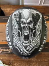 NEW WCL WC888 (Ride Or Die) Beanie Half Helmet DOT Certified Sz XL