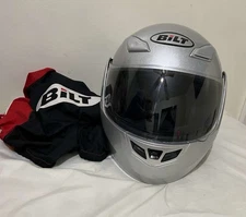 BILT Full Face Motorcycle Helmet SILVER Size xxl
