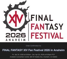 Final Fantasy XIV Fan Festival 2026 Anaheim Ticket | FFXIV Fanfest NA 2026 