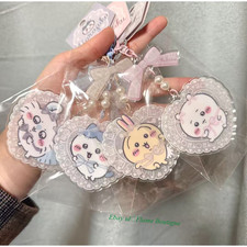 4 pieces / sets of cute acrylic keychain pendants