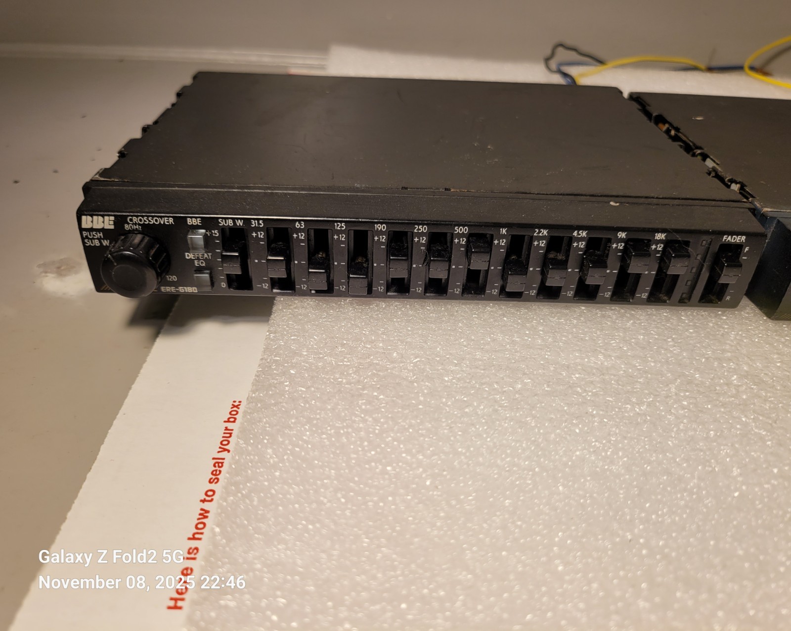 Alpine ERE-G180 Equalizer Old School Car Equalizer 11 Bands Good Working