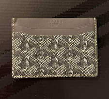 Portafoglio porta carte Goyard Saint Sulpice in pelle grigio - AUTENTICO