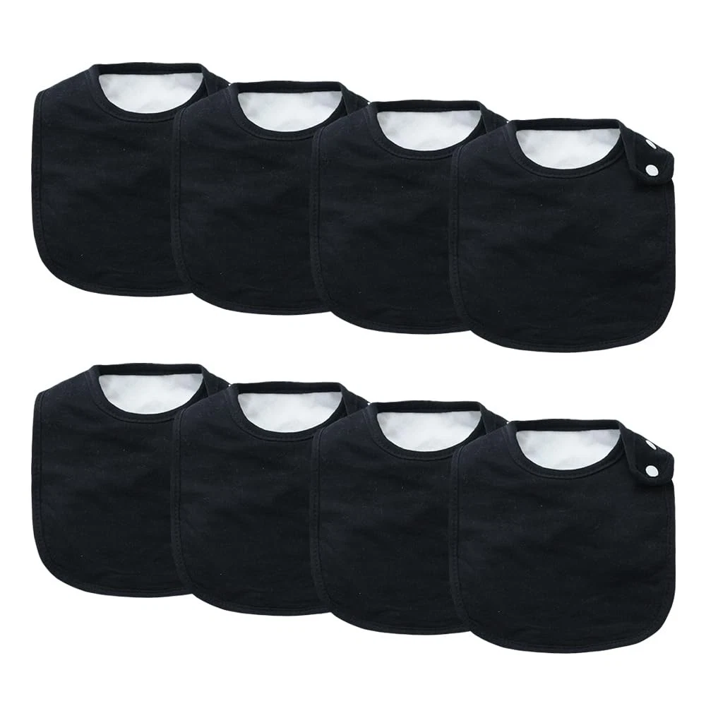 8 Pack Baby Bibs Unisex Adjustable Snaps Ultra Soft Absorbent Drooling Bibs
Opens in a new window or