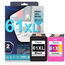 2-Pack HP 61 Ink Cartridges Compatible with Envy 4500 4501 4502
