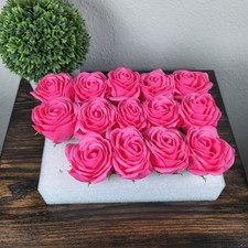 14- Soap Pedal Roses Artificial Flower Heads Crafts DIY Valentines/Wedding Decor
