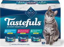 Blue Buffalo Tastefuls Flaked Wet Cat Food Variety Pack, Made with Natural Ingre