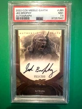 2022 Cryptozoic CZX Middle-Earth Auto 64/200 Jed Brophy Sharku JB-S Auto PSA 7.5