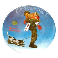 Norman Rockwell 'Wrapped Up In Christmas' 1981 Collector Plate by Edwin M. Knowles — listing 6