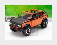 1:24 JADA Ford Usa Bronco Open 2021 With Set 4X Tires Orange Black JADA34189
