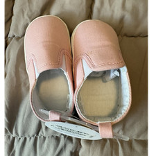 First Impressions Crawling Stage Pink Slip-On Baby Shoes Girls US Size 3