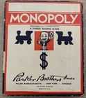 Parker Brothers Monopoly Board Game Vintage 1930s, 1935-1937 Edition