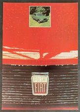 POLSKI FIAT 125P Saloon & Estate Car Sales Brochure Jul 1975
