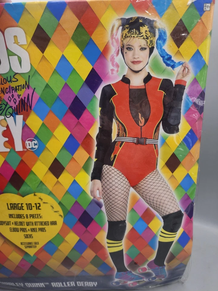 Disfraz de Halloween Birds of Prey Harley Quinn Tallas LG 10-12 y XS Foto 3 de 4