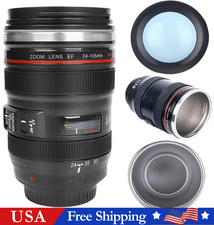 Camera Lens Coffee Mug with Lid Photographer ...