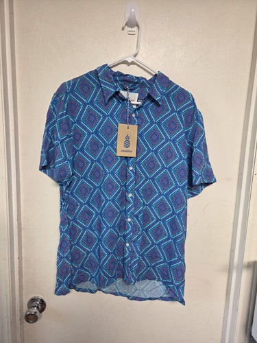 Chubbies Herren Gr. M Mehrfarbig Rautenmuster Viskose Hemd  - Bild 1 von 11