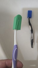 Toothbrush Covers Set of 3   Snap-On Travel Caps   Custom Color Options
