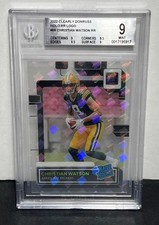 2022 Panini Clearly Donruss Football Christian Watson Rated Rookie #69 Beckett 9