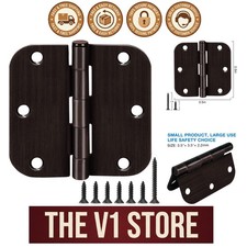 Elegant 18 Pack of 3.5" x 3.5" Oil Rubbed Bronze Door Hinges for Bifold Doors