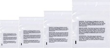Poly Bags with Suffocation Warning 6x9, 8x10, 9x12, 11x14 - Combo Pack of 400 1