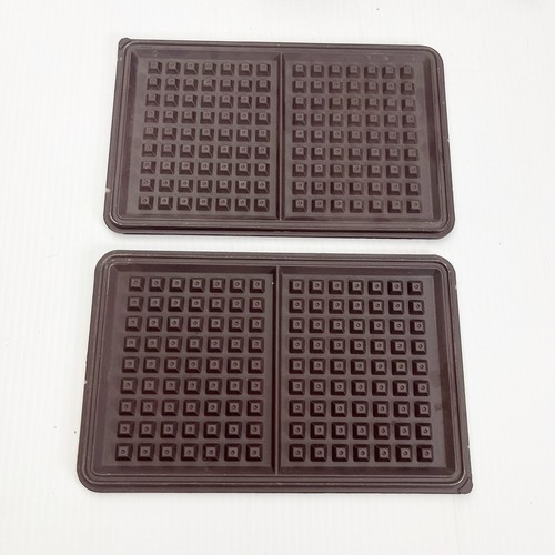 Vintage Hudson Waffle Iron Pizzelle Sandwich Grill con Piatti e Cavo - Foto 2 di 9