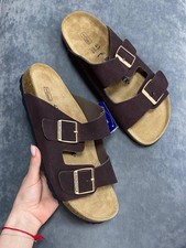 NEW Birkenstock Arizona Mocha Suede Sandals Comfort Shoes