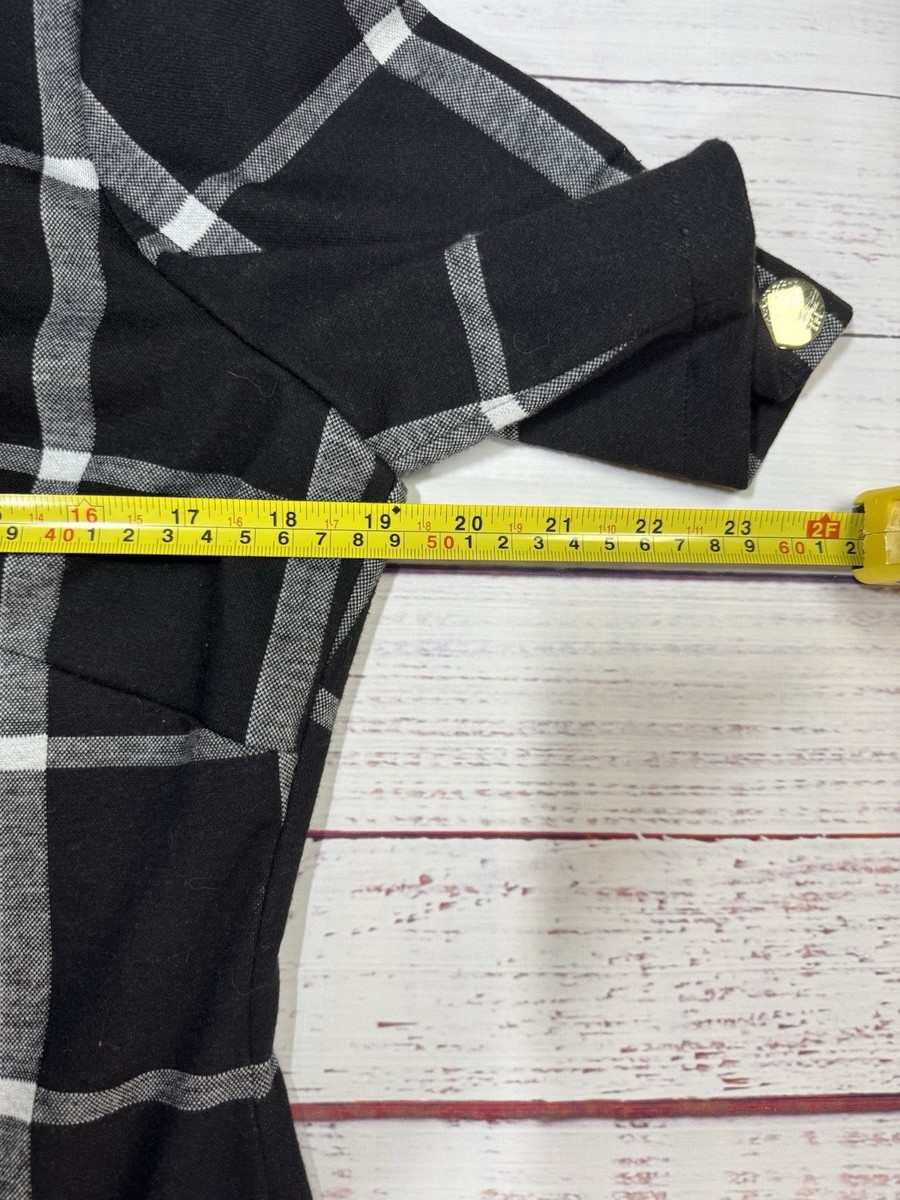 tommy hilfiger plaid a line dress Tommy Hilfiger | Dresses | Tommy Hilfiger Womens Plaid A Line Dress Black White Size 6