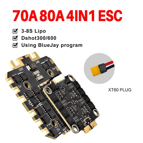 9IMOD H743 Flight Stack H743 Flight Control+ 70A/80A ESC For RC FPV Racing Drone - Picture 16 of 23